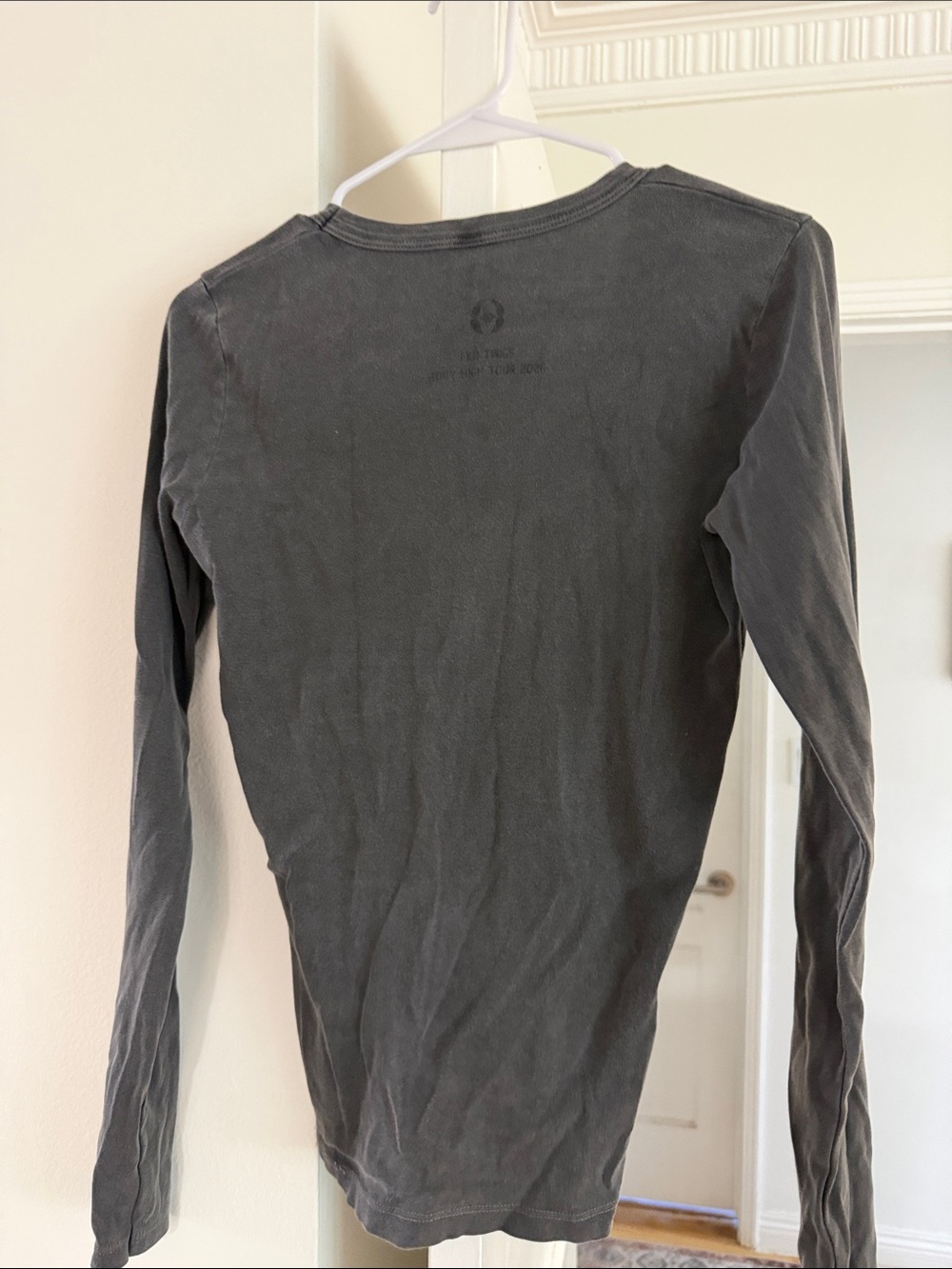 FKA TWIGS EUSEXUA BODY HIGH TOUR Long Sleeve Scoop Neck Top - Gray - Picture 2 of 5